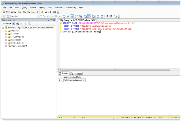 authentication mode in sql server