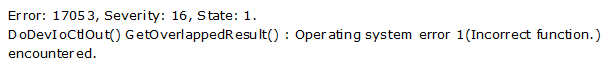 Operating System Error