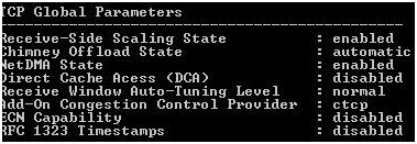 TCP Global Parameters