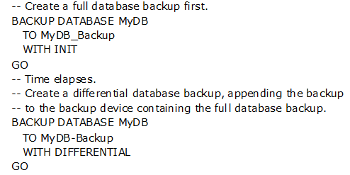 create backup