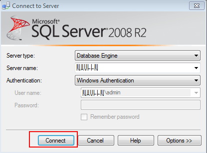 connect to sql server 