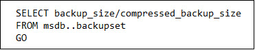 calculate the compression ratio