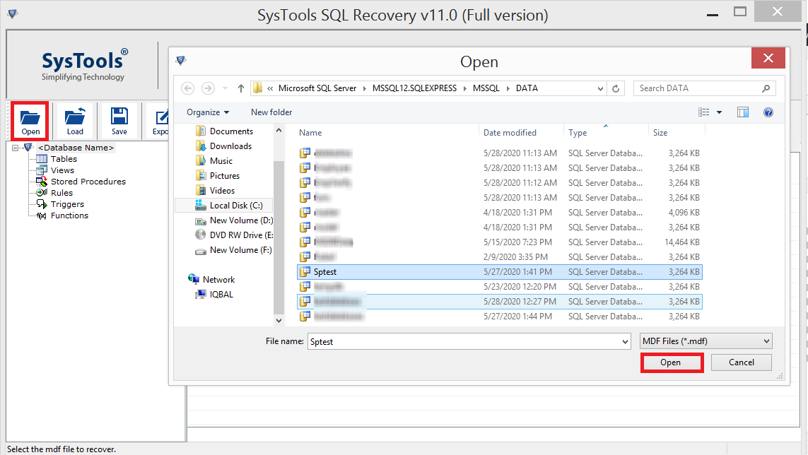 how to recover deleted data in sql server